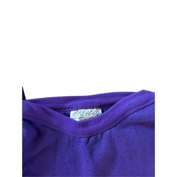 NEW 80's Vintage Breaker New York Womens Purple Soft‎ Sweat Set sz S Jazzercise - Picture 5 of 5